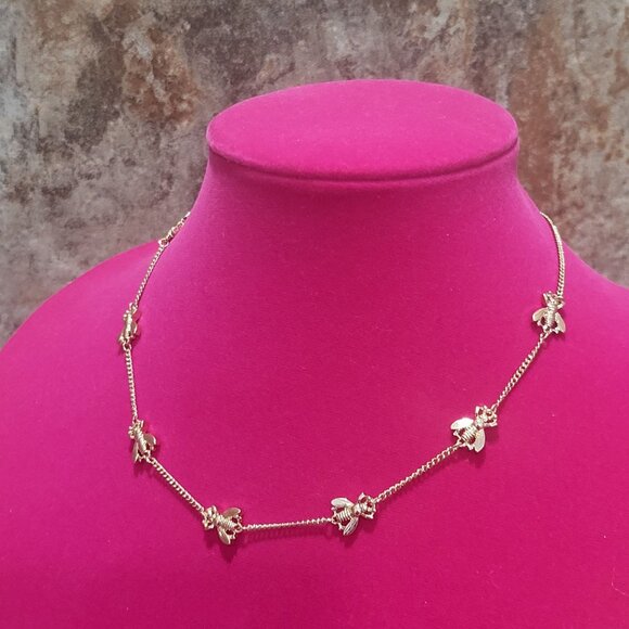 Park Lane Seven Bee Necklace Gold Tone - Picture 4 of 10